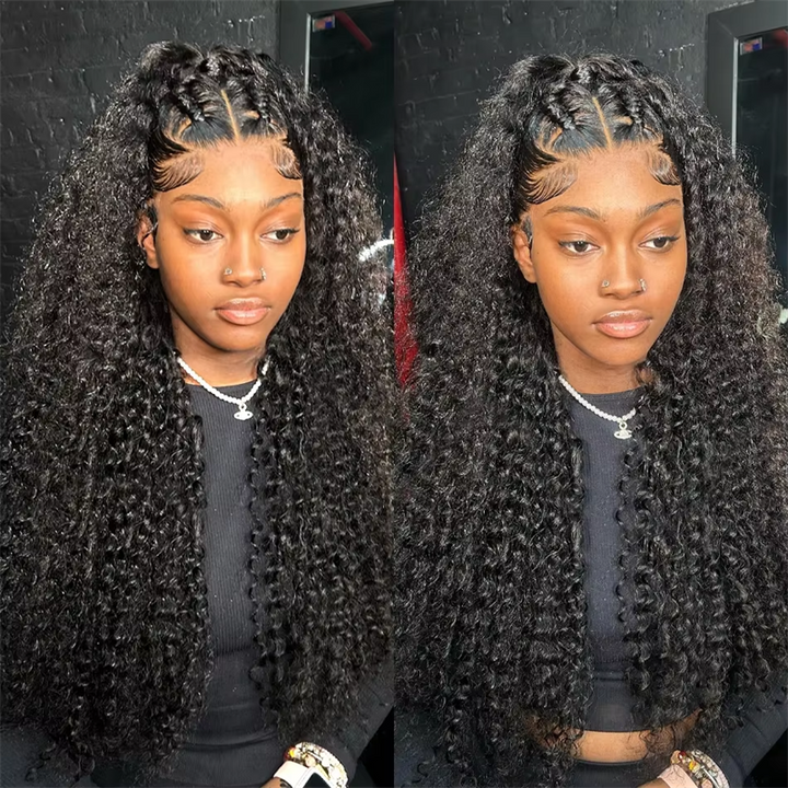 Msgem Wear Go Glueless Wig Curly Wave 5x5 HD Lace Closure Wig Pre-Cut