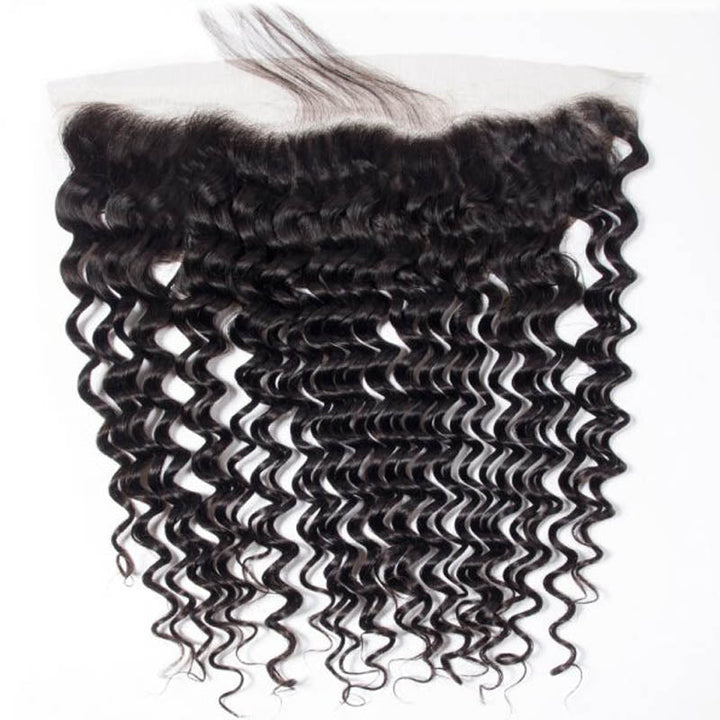 Deep Wave Brazilian Hair Bundles With 13x4 Lace Frontal - Msgem Hair