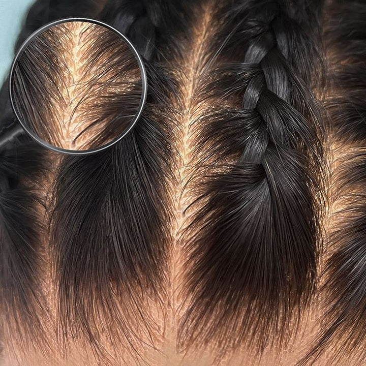 Fast Delivery Msgem 13x4 Pre- Bleached Knots Lace Frontal wigs Straight Natural Color Human Hair Transprent Lace