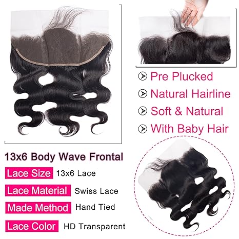 Fast Delivery Msgem 13x6 Body Wave Lace Frontal Virgin Hair Swiss Lace Frontal - Msgem Hair