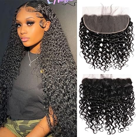 Fast Delivery Msgem 13x6 HD Transparent Lace Frontal Ear to Ear Water Wave Natural Black - Msgem Hair