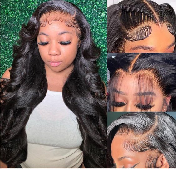 Fast Delivery Msgem 13x6 Lace Frontal Wig Human Hair for Black Women Breathable HD Transparent Lace Body Wave Wig
