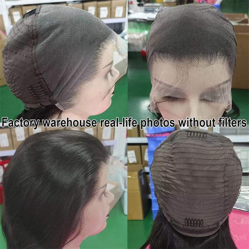 Fast Delivery Msgem 13x6 Lace Frontal Wig Human Hair for Black Women Breathable HD Transparent Lace Body Wave Wig