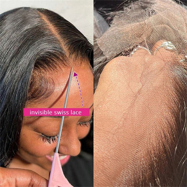 Fast Delivery Msgem Black Girl Body Wave HD Lace Wigs P4/27 Highlight 13x4 Frontal Human Hair Wigs