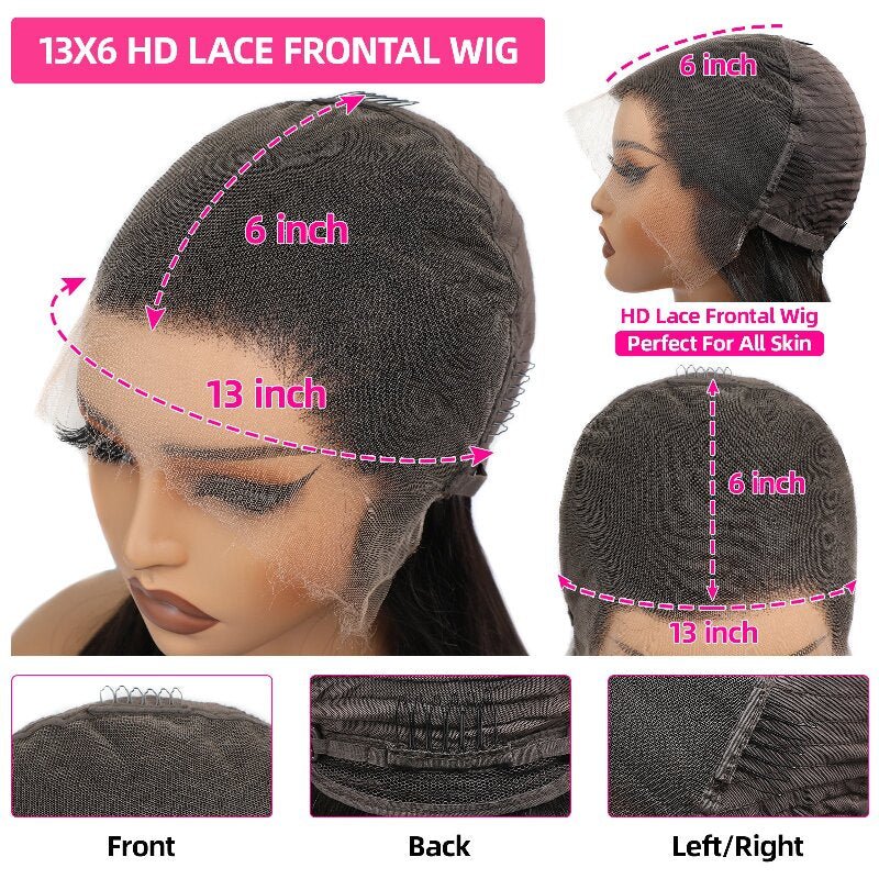 Fast Delivery Real HD Lace Msgem 13x6 Lace Frontal Wig Water Wave Natural Hairline Virgin Human Hair Wigs - Msgem Hair