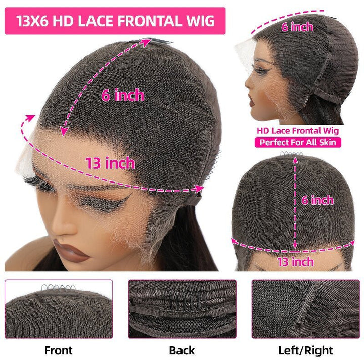Fast Delivery Real HD Lace Msgem 13x6 Lace Frontal Wig Water Wave Natural Hairline Virgin Human Hair Wigs - Msgem Hair