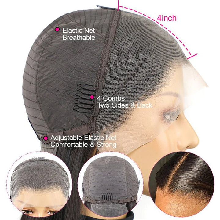 Flash Sale | Msgem 13x4 Lace Front Wigs 150% Natural Hairline Human Hair Wigs - Msgem Hair