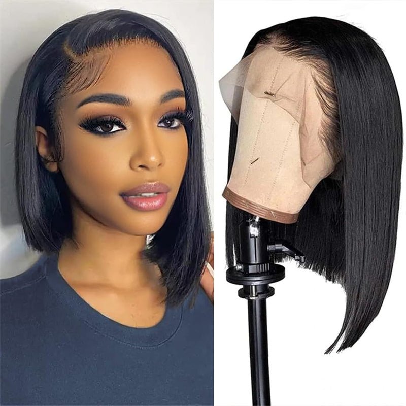 Flash Sale | Msgem Short Bob Wigs Straight Hair 13x4 Frontal Bob Wigs 150% - Msgem Hair