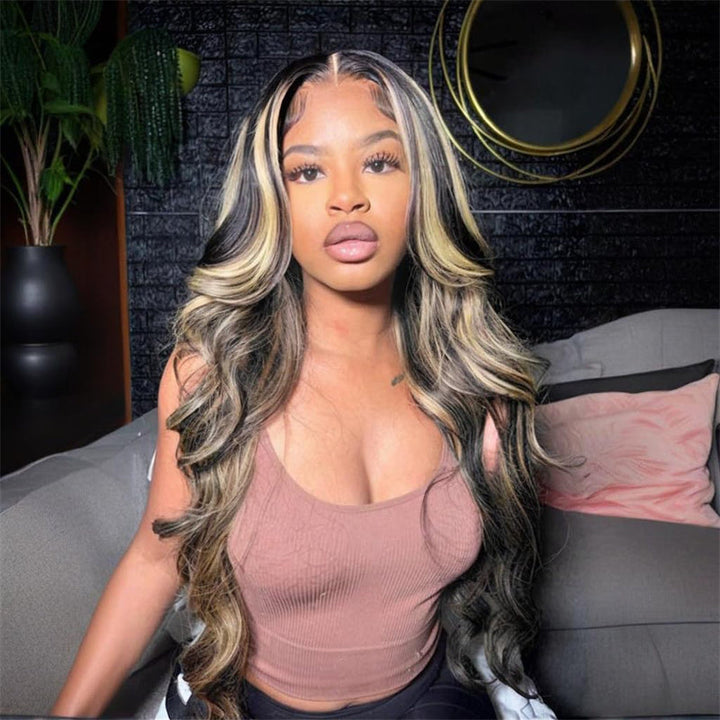 Msgem P1b/27 Human Hair Wigs Body Wave 13x4 HD Lace Front Wigs for Women