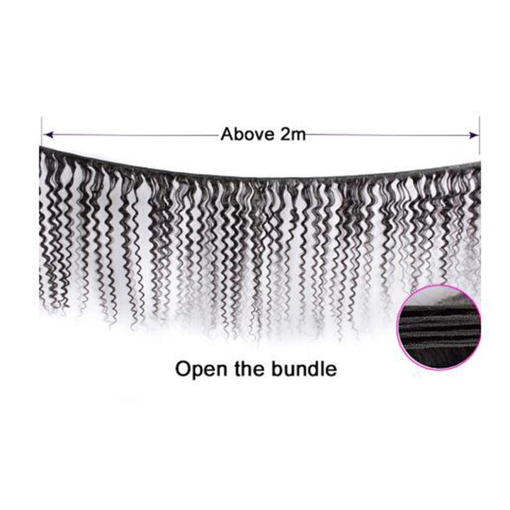 Indian Deep Hair 1 bundle 100% Human Virgin Hair - Msgem Hair