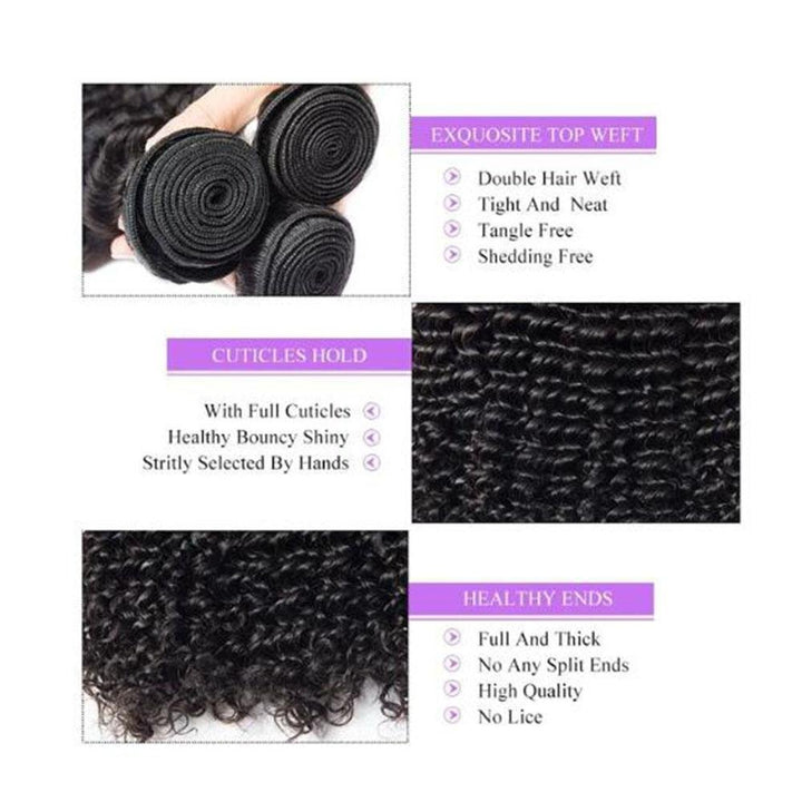 Indian Deep Hair 1 bundle 100% Human Virgin Hair - Msgem Hair