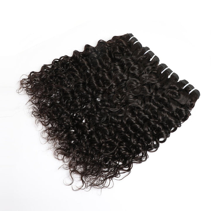 Indian Human Hair 4 Bundles Water Wave Virgin Hair Weaves - Msgem Hair
