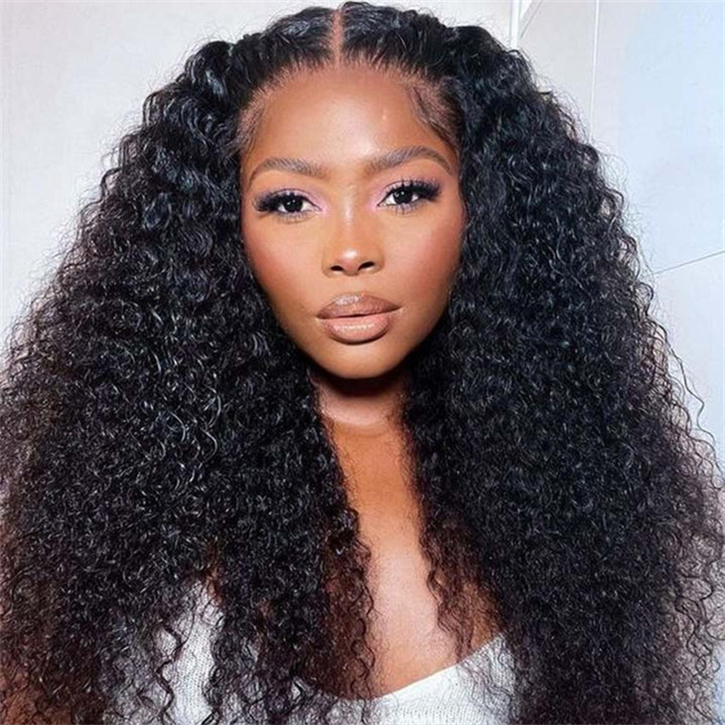 Msgem Wear Go 13x6 Full Front Glueless Wig Kinky Curly HD Lace Wig With Elastic Drawstring