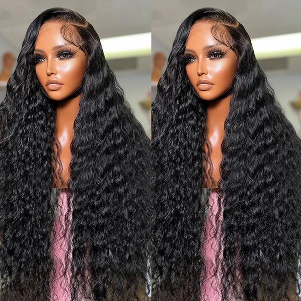 Msgem 100% Virgin Human Hair 13x6 Lace Frontal Wig Super Secure Water Wave Transparent Lace Wig - Msgem Hair