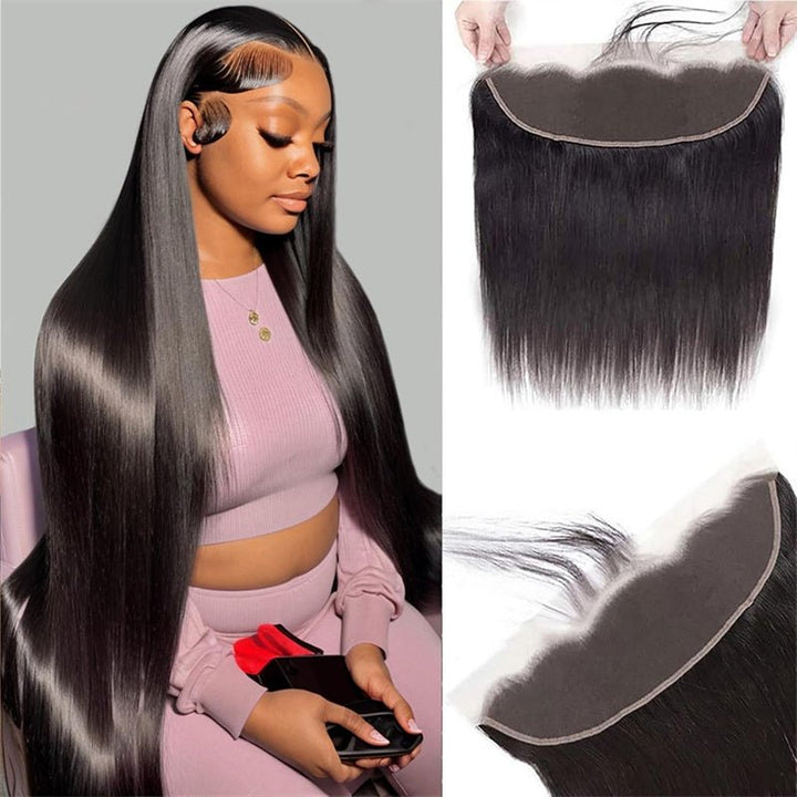 Msgem 13x4 Ear to Ear HD Lace Frontal Straight Hair Lace Frontal Closure With Baby Hair - Msgem Hair