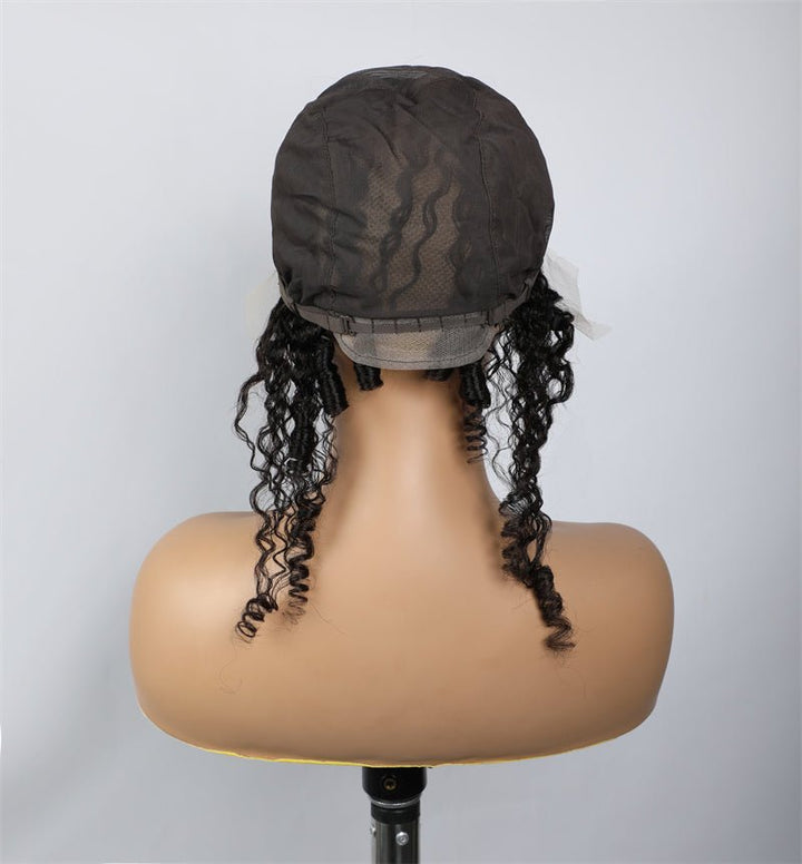Msgem 13x4 Lace Front Wig Cap Burmese Curly Human Hair - Msgem Hair