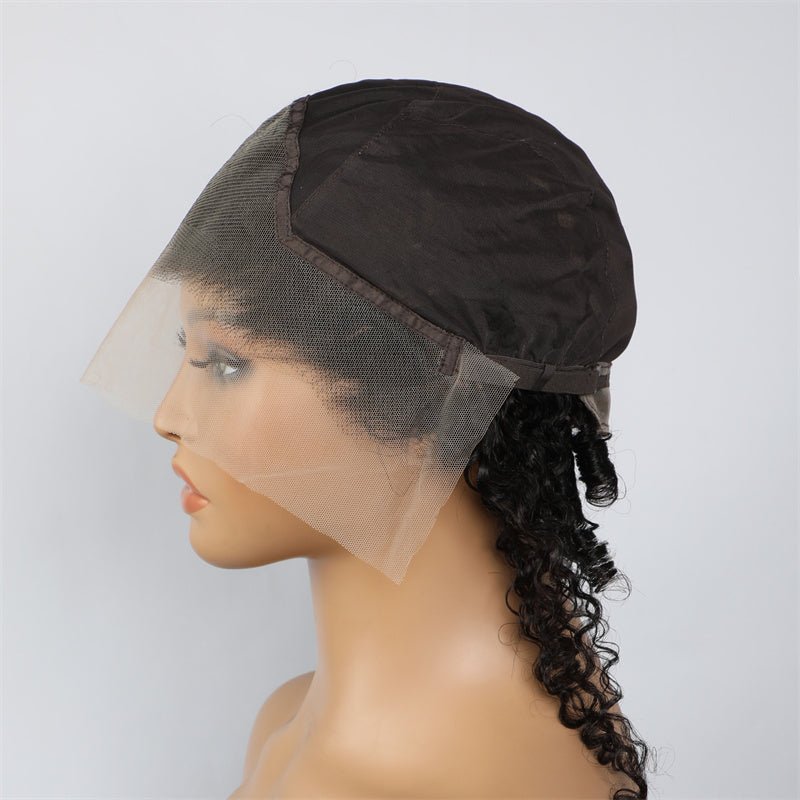 Msgem 13x4 Lace Front Wig Cap Burmese Curly Human Hair - Msgem Hair