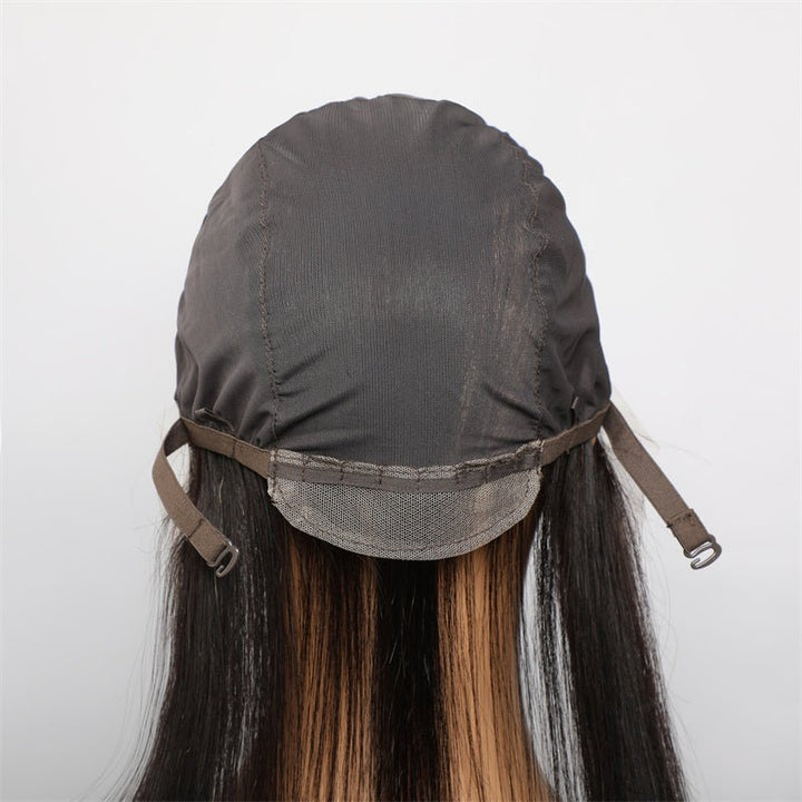 Msgem 13x4 Lace Front Wig Cap Straight Human Hair - Msgem Hair