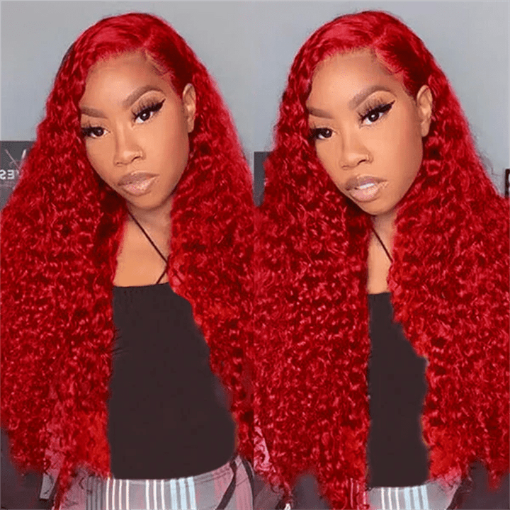 Msgem 13x4 Lace Front Wigs Body Wave Curly Human Hair Colored Wigs Limited Deals - Msgem Hair