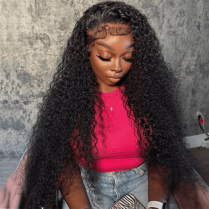 Msgem 13x4 Lace Front Wigs Curly Wave Human Hair Wig 210% Limited Deals - Msgem Hair