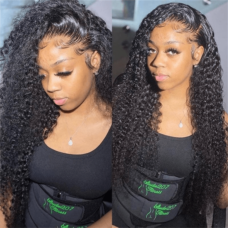Msgem 13x4 Lace Front Wigs Curly Wave Human Hair Wig 210% Limited Deals - Msgem Hair