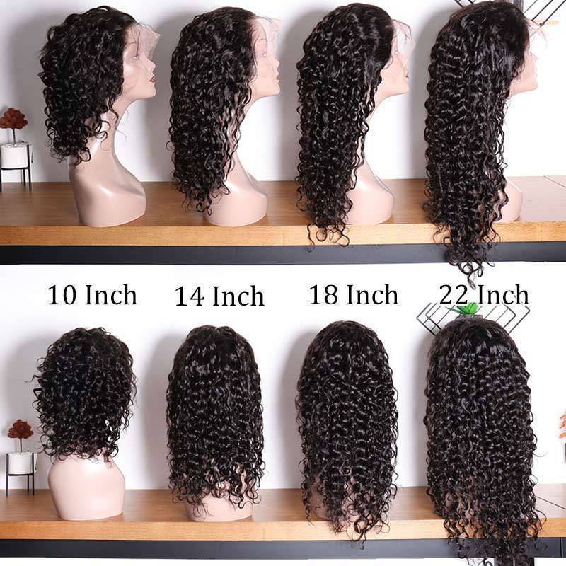 Msgem 13x4 Lace front Wigs Human Hair Water Wave 180% Hair Density Brazilian Human Remy Hair - Msgem Hair