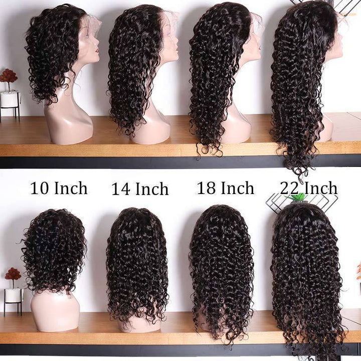 Msgem 13x4 Lace front Wigs Human Hair Water Wave 180% Hair Density Brazilian Human Remy Hair - Msgem Hair