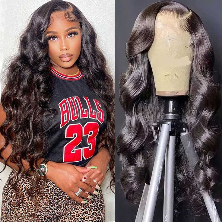 Msgem 13x4 Lace Frontal Wig Body Wave 180% Density Transparent Lace Wig Brazilian Virgin Human Hair - Msgem Hair