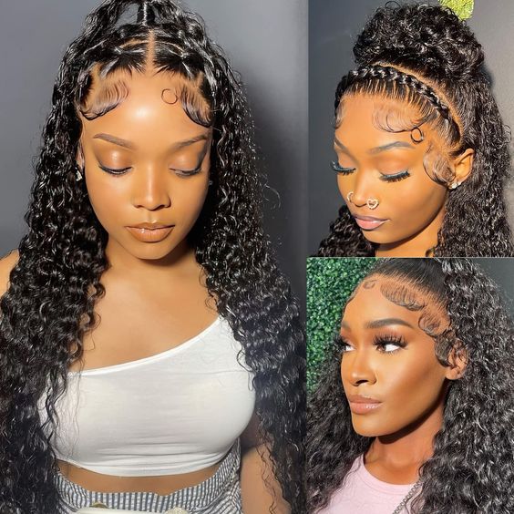 Msgem 13x4 Lace Frontal Wig Human Hair Natural Hairline Curly Wave Human Hair Wigs - Msgem Hair