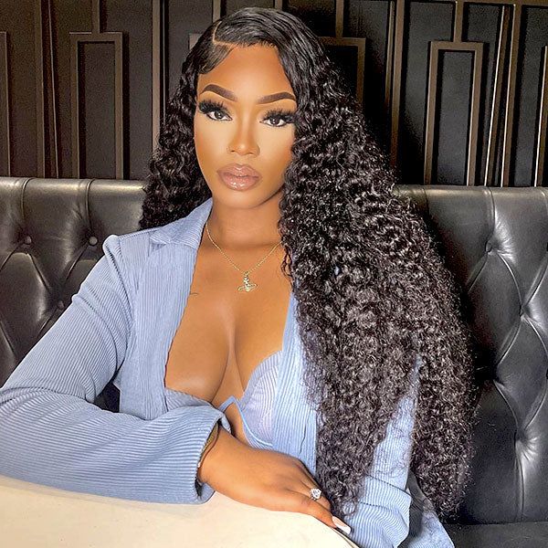 Msgem 13x4 Lace Frontal Wig Human Hair Natural Hairline Curly Wave Human Hair Wigs - Msgem Hair