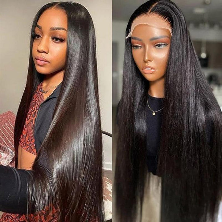 Msgem 13x4 Lace Frontal Wigs Human Hair Straight Hair HD Transparent Lace Front Wigs for Women - Msgem Hair