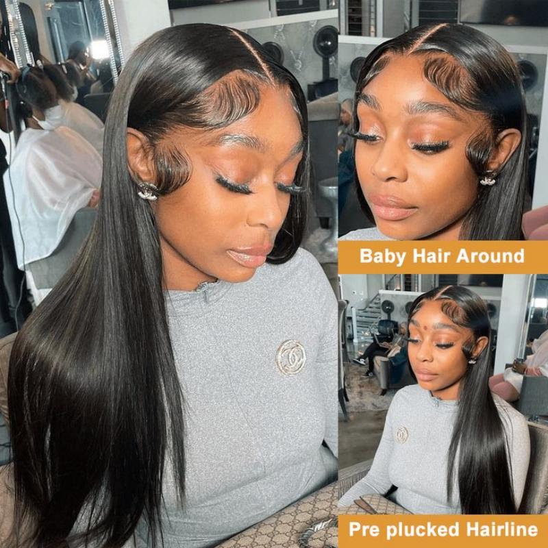 Msgem 13x4 Lace Frontal Wigs Human Hair Straight Hair HD Transparent Lace Front Wigs for Women - Msgem Hair