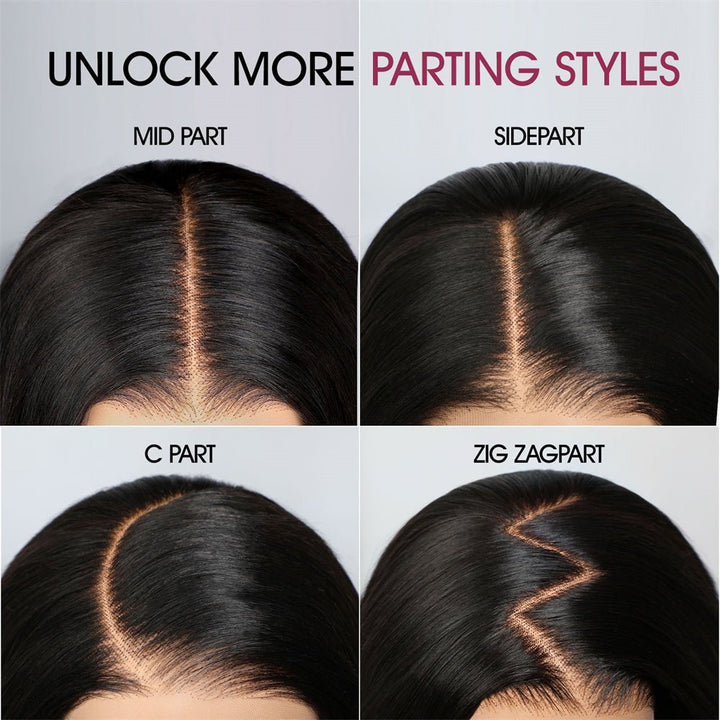 Msgem 13x4 Lace Frontal Wigs Human Hair Straight Hair HD Transparent Lace Front Wigs for Women - Msgem Hair