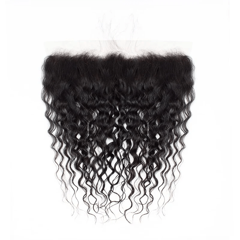 Msgem 13x6 Ear to Ear Lace Frontal Water Wave HD Transparent Frontal Closure Natural Black - Msgem Hair