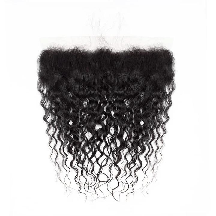 Msgem 13x6 Ear to Ear Lace Frontal Water Wave HD Transparent Frontal Closure Natural Black - Msgem Hair