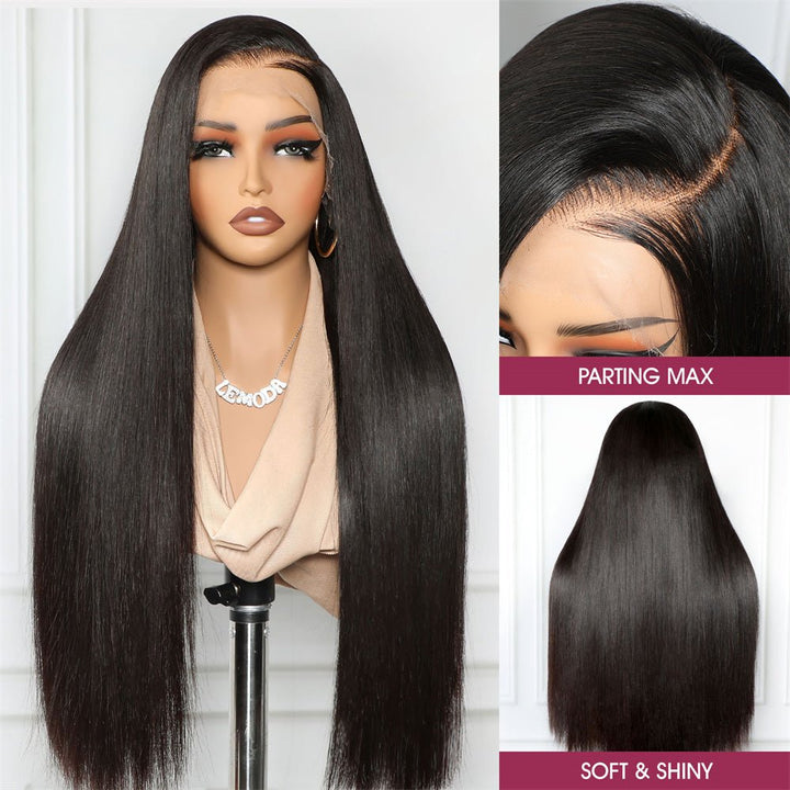 Msgem 13x6 HD Invisible Full Lace Wig 40 Inches Straight Lace Frontal Human Hair Wigs for Women - Msgem Hair