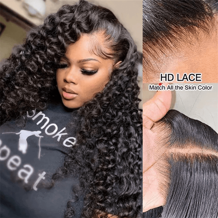 Msgem 13x6 HD Lace Bouncy Wand Curls With Voluminous 5x5 Pre - Cut Lace Glueless Wear Go Wig - Msgem Hair