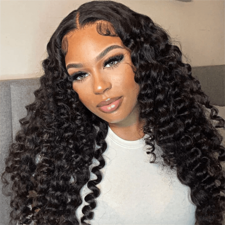 Msgem 13x6 HD Lace Bouncy Wand Curls With Voluminous 5x5 Pre - Cut Lace Glueless Wear Go Wig - Msgem Hair