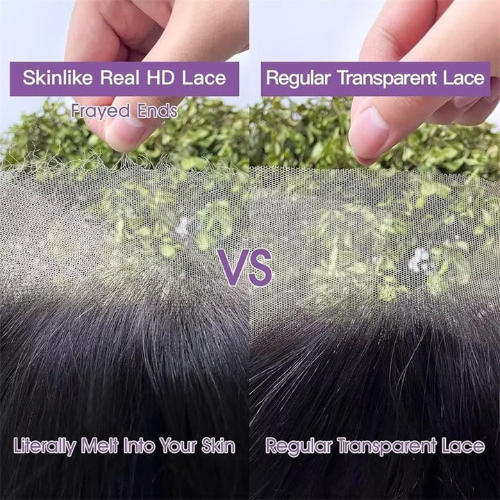 Msgem 13x6 HD Lace Frontal Kinky Curly Ear to Ear Lace Frontal Closure Natural Hairline - Msgem Hair