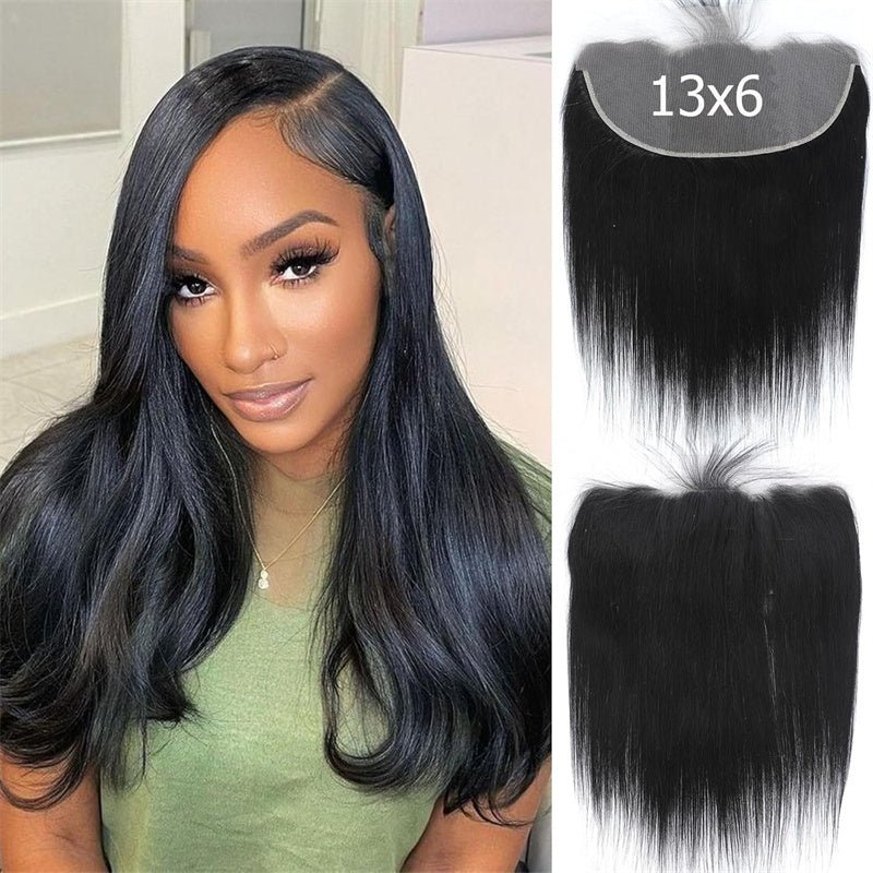 Msgem 13x6 HD Lace Frontal Straight Virgin Human Hair Lace Frontal with Baby Hair - Msgem Hair