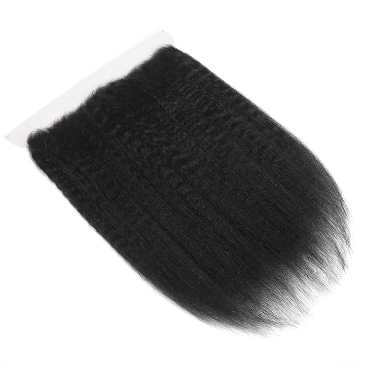 Msgem 13x6 HD Transparent Lace Frontal Kinky Straight Ear to Ear Lace Frontal Natural Hairline - Msgem Hair