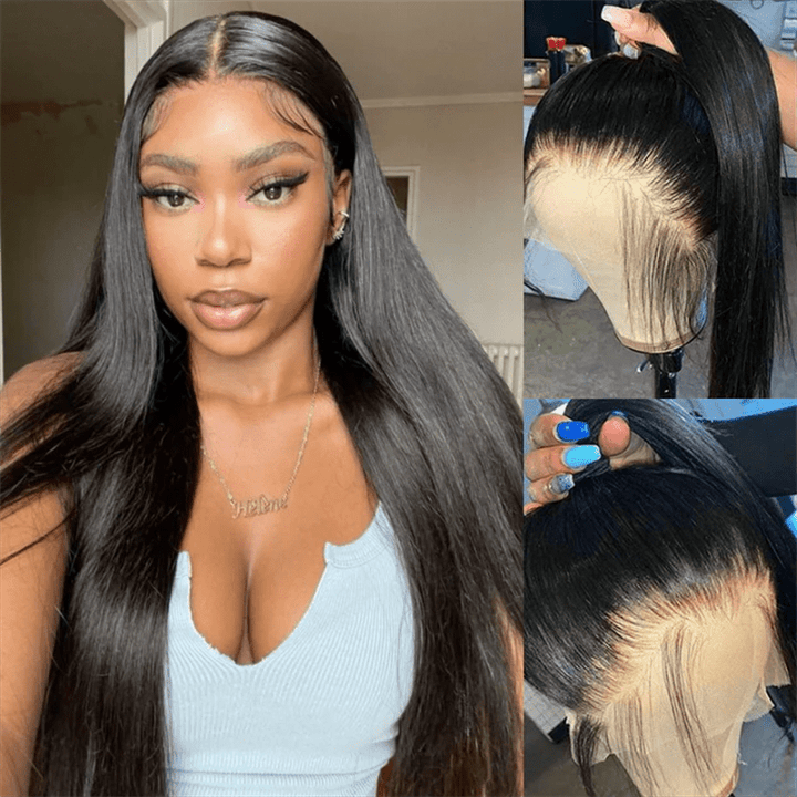 Msgem 13x6 Lace Front Wig Straight Human Hair Wigs 180% Limited Deals - Msgem Hair