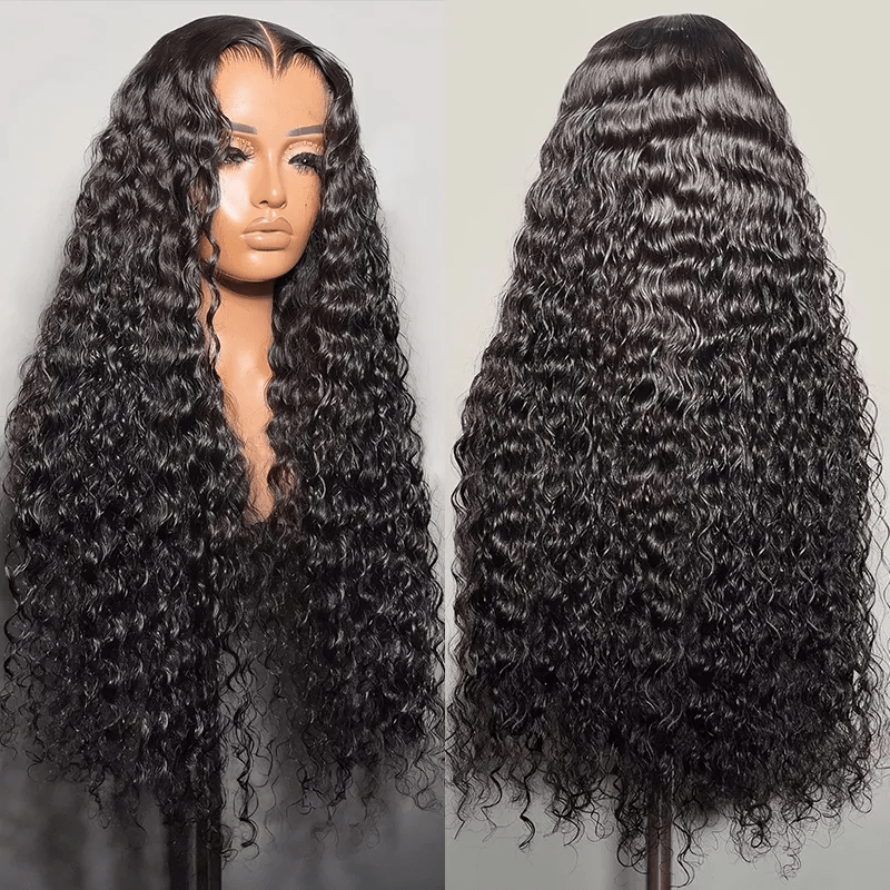 Msgem 13x6 Real HD Invisible Lace Frontal Wigs Water Wave Human Hair Wigs 250% - Msgem Hair