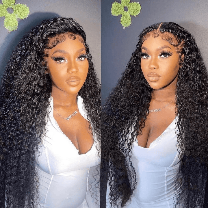 Msgem 13x6 Real HD Invisible Lace Frontal Wigs Water Wave Human Hair Wigs 250% - Msgem Hair