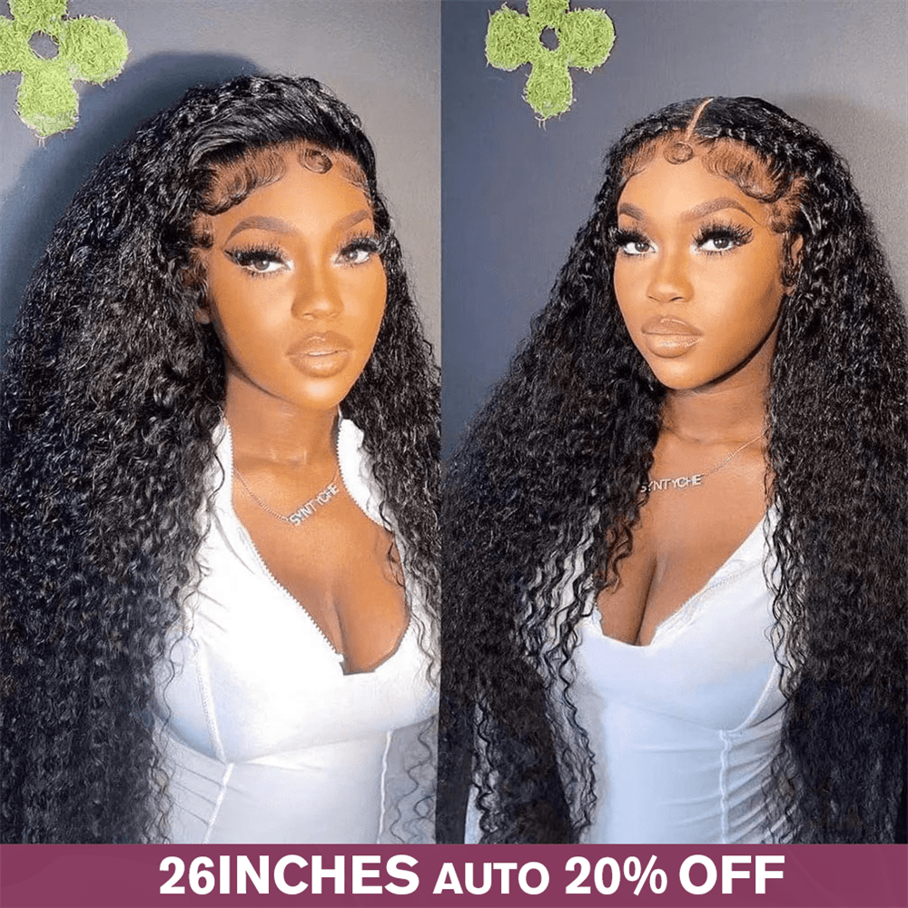 Msgem 13x6 Real HD Invisible Lace Frontal Wigs Water Wave Human Hair Wigs 250% - Msgem Hair