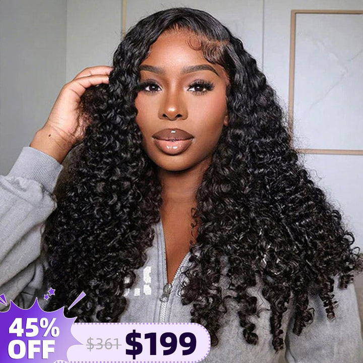 Msgem 16A Burmese Curly 13x6 HD Lace Full Frontal Human Hair Wigs 250% Density Limited Sale - Msgem Hair
