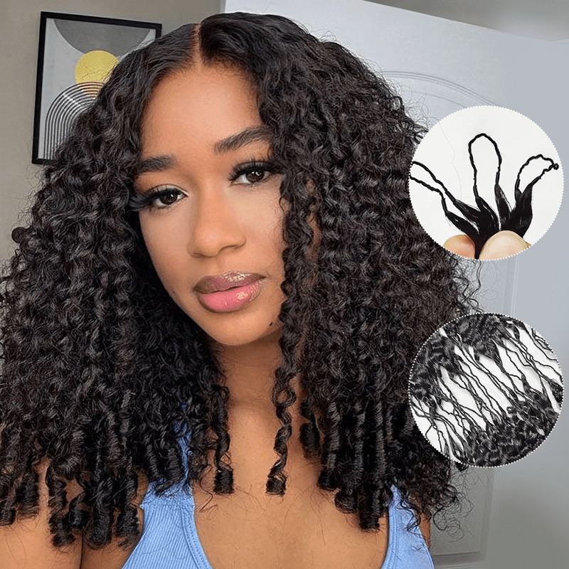 Msgem 16A Burmese Curly Crochet Human Hair Extension Limited Sale - Msgem Hair