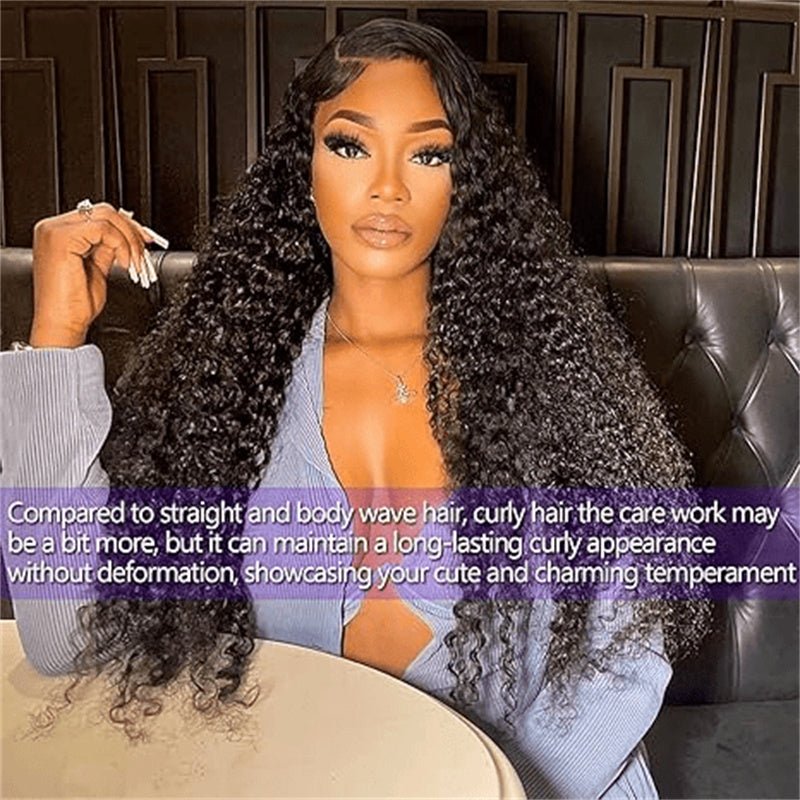 Msgem 210% Density 12A Virgin 13x6/13X4 Deep Wave Full Lace Frontal Wig Human Hair 13x6/13X4 Water Wave Wigs Human Hair HD Transparent Curly Lace Front Wigs Brazilian Wet and Wave Lace Wig - Msgem Hair