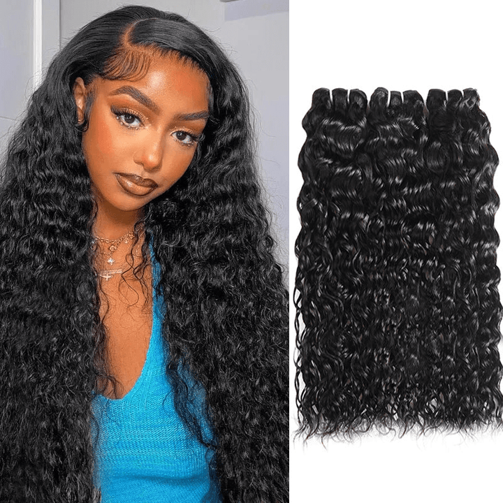 Msgem 3 Bundles Peruvian Water Wave Human Hair Extensions - Msgem Hair