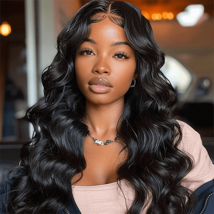 Msgem 3 In 1 Half Wig Glueless Install Invisible Body Wave Half Wig Beginner Friendly - Msgem Hair